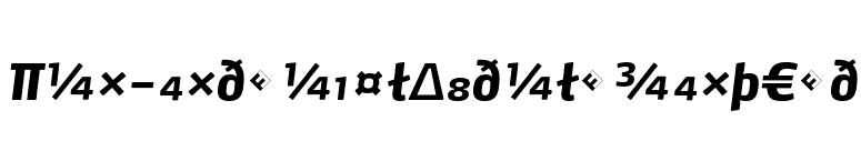 Max-ExtraBoldItalicExpert font preview