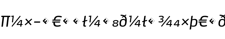 Max-RegularItalicExpert font preview