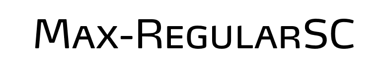 Max-RegularSC font preview