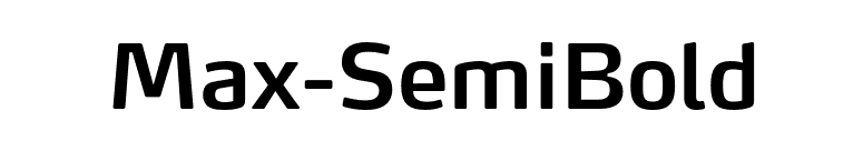 Max-SemiBold font preview
