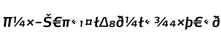 Max-SemiBoldItalicExpert font preview