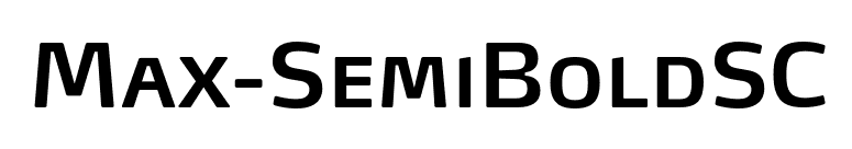 Max-SemiBoldSC font preview