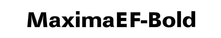 MaximaEF-Bold font preview