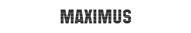 Maximus font preview