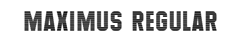 Maximus Regular font preview