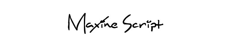Maxine Script font preview