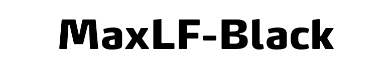 MaxLF-Black font preview