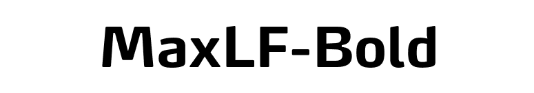 MaxLF-Bold font preview