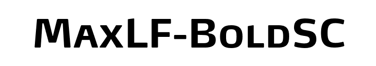 MaxLF-BoldSC font preview