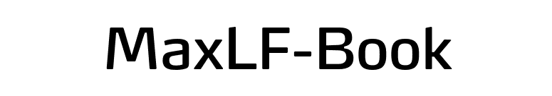 MaxLF-Book font preview