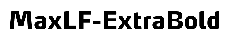 MaxLF-ExtraBold font preview