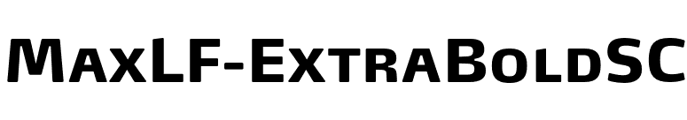 MaxLF-ExtraBoldSC font preview