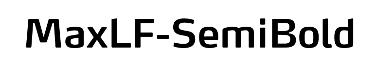 MaxLF-SemiBold font preview