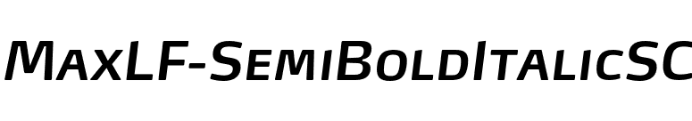 MaxLF-SemiBoldItalicSC font preview
