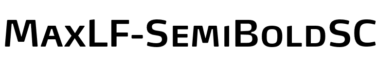 MaxLF-SemiBoldSC font preview