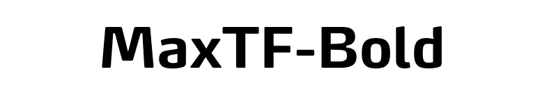 MaxTF-Bold font preview