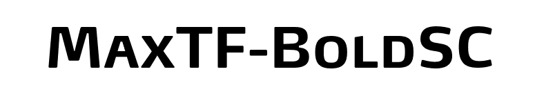 MaxTF-BoldSC font preview