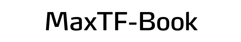 MaxTF-Book font preview