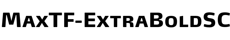 MaxTF-ExtraBoldSC font preview