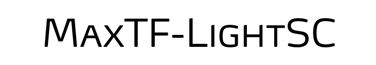 MaxTF-LightSC font preview