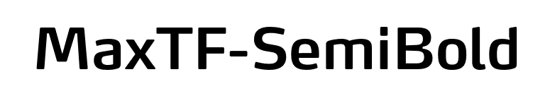 MaxTF-SemiBold font preview