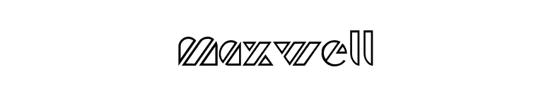 Maxwell font preview