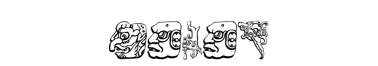 Mayan font preview