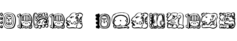 Mayan Dingbats font preview