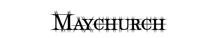 Maychurch font preview