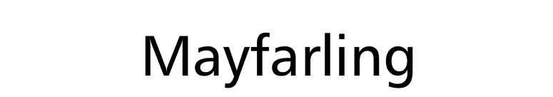 Mayfarling font preview