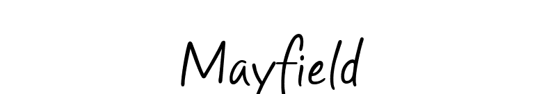 Mayfield font preview
