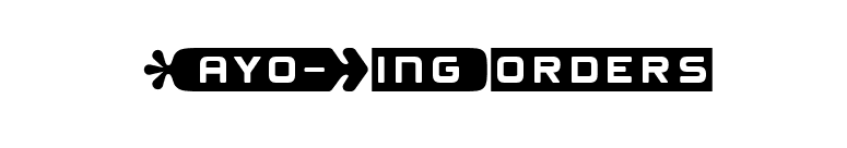 Mayo-DingBorders font preview