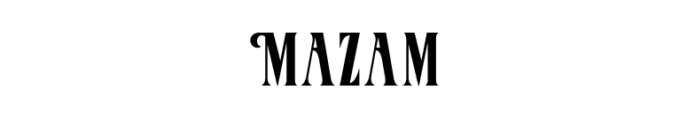 Mazam font preview