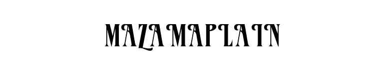 MazamaPlain font preview