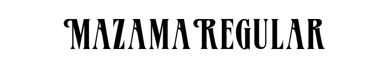 MazamaRegular font preview