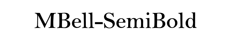 MBell-SemiBold font preview