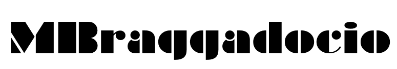 MBraggadocio font preview
