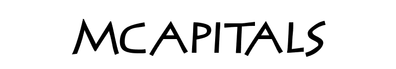 MCapitals font preview