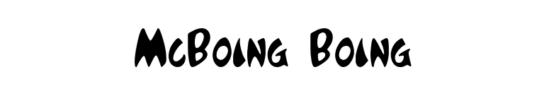 McBoing Boing font preview
