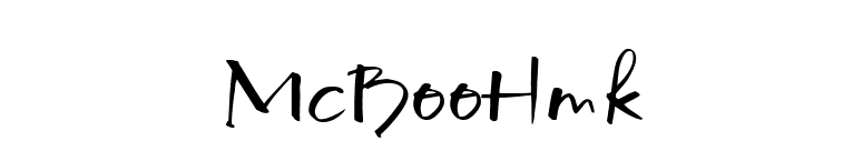 McBooHmk font preview