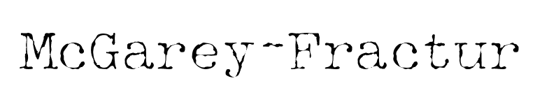 McGarey-Fractur font preview