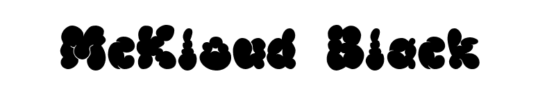 McKloud Black font preview