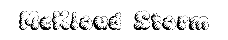 McKloud Storm font preview