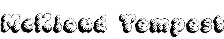 McKloud Tempest font preview