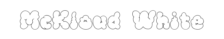 McKloud White font preview