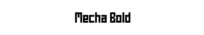 Mecha Bold font preview
