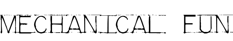 Mechanical Fun font preview