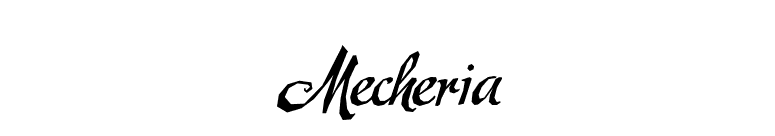 Mecheria font preview