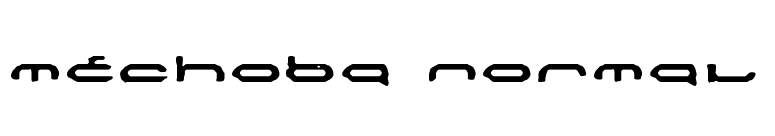 Mechoba Normal font preview