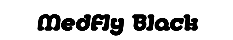 Medfly Black font preview